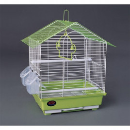 Dayang 30x23x41 Cm İki Kapılı Çatılı Kafes Yeşil | Kuş Kafesi Dayang 30x23x41 Cm İki Kapılı Çatılı Kafes Yeşil | Kuş Kafesi