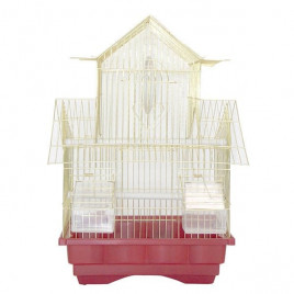 Dayang 30x23x46 Cm Çinevi Kafes Kırmızı Sarı | Kuş Kafesi Dayang 30x23x46 Cm Çinevi Kafes Kırmızı Sarı | Kuş Kafesi