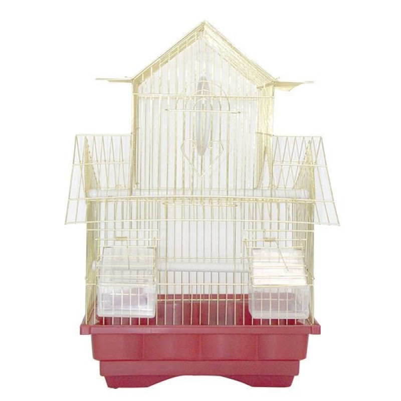 Dayang 30x23x46 Cm Çinevi Kafes Kırmızı Sarı | Kuş Kafesi Dayang 30x23x46 Cm Çinevi Kafes Kırmızı Sarı | Kuş Kafesi