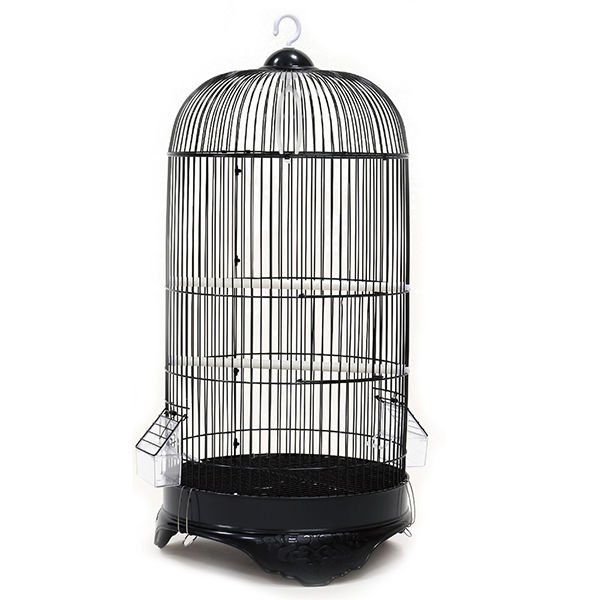 Dayang 33.3x33.3x70 Cm Silindir Kafes Siyah | Kuş Kafesi