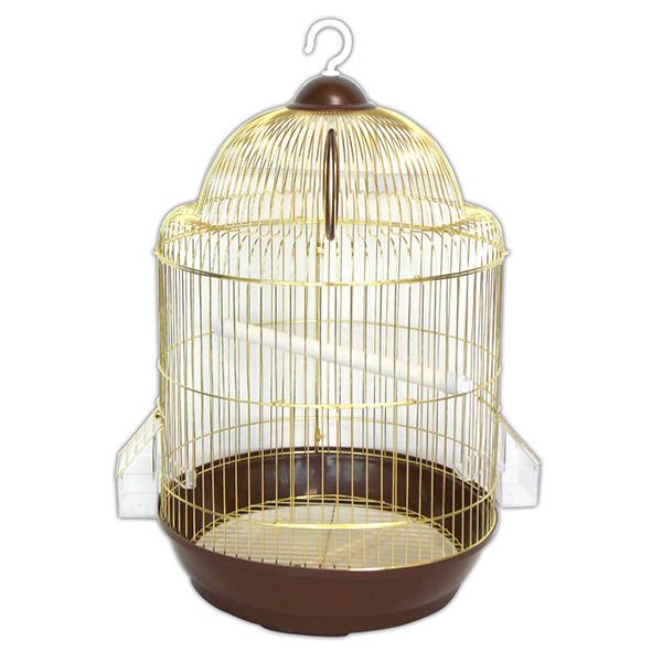 Dayang 33x50 Cm Yuvarlak Kafes Kahverengi | Kuş Kafesi