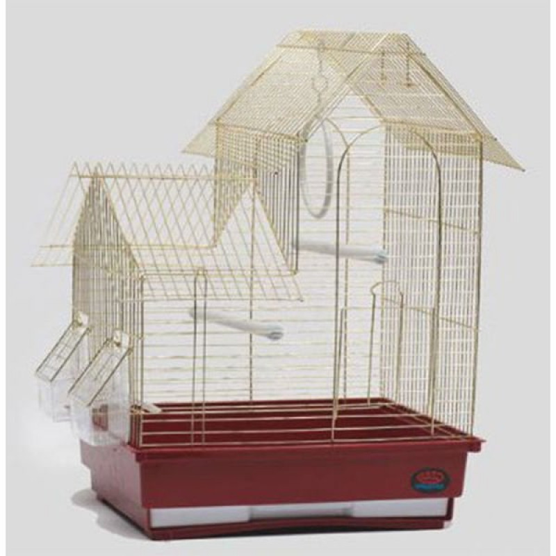 Dayang 35x28x47 Cm Villa TipiKafes Kırmızı | Kuş Kafesi Dayang 35x28x47 Cm Villa TipiKafes Kırmızı | Kuş Kafesi