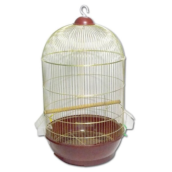 Dayang 40X70 Cm Yuvarlak Pirinç Kafes | Kuş Kafesi