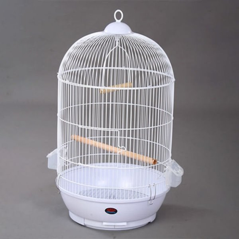 Dayang 40X70 Cm Yuvarlak Şekilli Kafes Beyaz Siyah | Kuş Kafesi Dayang 40X70 Cm Yuvarlak Şekilli Kafes Beyaz Siyah | Kuş Kafesi
