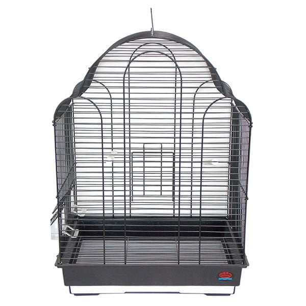 Dayang 42x30x57 Cm Papağan Kafesi Siyah | Kuş Kafesi