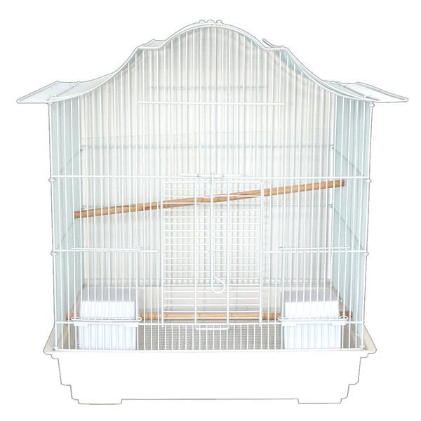 Dayang 47.5x36x55 Cm Çatılı Kafes Beyaz | Kuş Kafesi