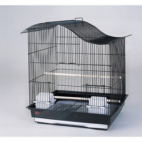 Dayang 47.5X36X55 Cm Şekilli Kafes Oval Siyah | Kuş Kafesi