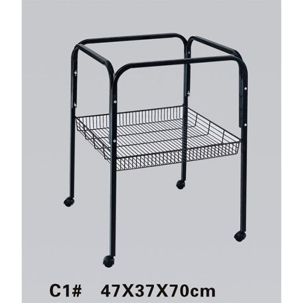 Dayang 47x37x70 Cm Tekerlekli Kafes Ayaklığı Siyah | Kuş Kafesi