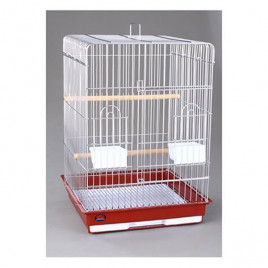 Dayang 47x47x65 Cm Bahar Şenliği Kafes Kırmızı Beyaz | Kuş Kafesi Dayang 47x47x65 Cm Bahar Şenliği Kafes Kırmızı Beyaz | Kuş Kafesi