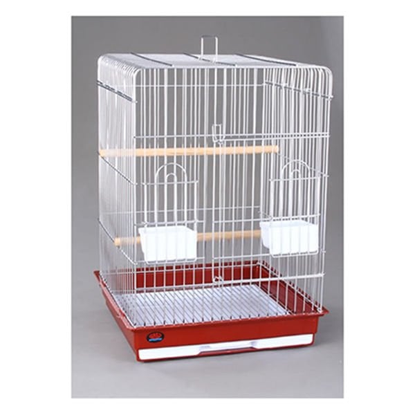 Dayang 47x47x65 Cm Bahar Şenliği Kafes Kırmızı Beyaz | Kuş Kafesi