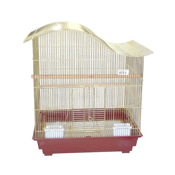 Dayang 52X41X61 Cm Şık Tasarımlı Kafes Altın Kırmızı | Kuş Kafesi