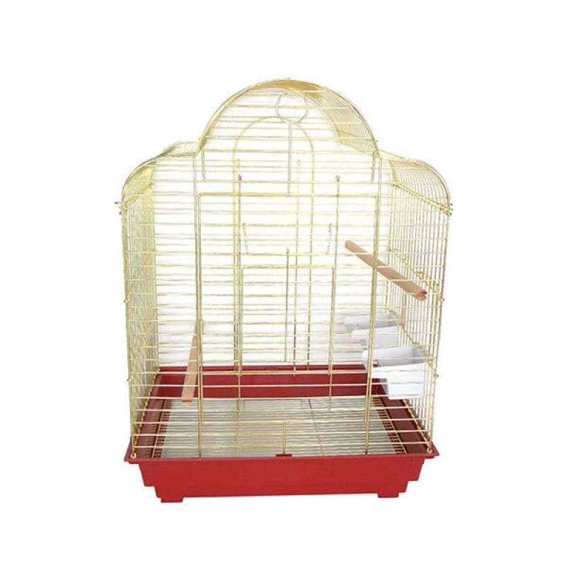 Dayang 52x41x71 Cm Kafes Altın Kırmızı | Kuş Kafesi Dayang 52x41x71 Cm Kafes Altın Kırmızı | Kuş Kafesi