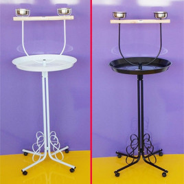 Dayang 56x138 Cm Eğitim Sehpa Beyaz Siyah | Kuş Kafesi Dayang 56x138 Cm Eğitim Sehpa Beyaz Siyah | Kuş Kafesi