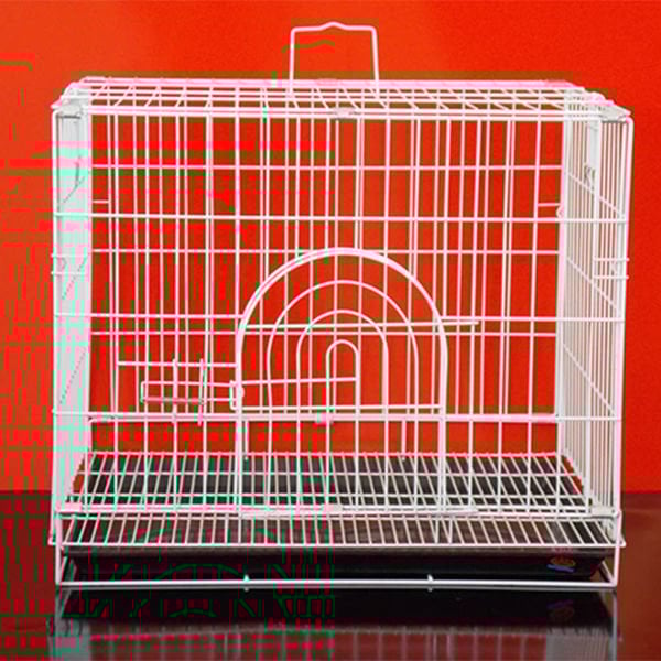 Dayang 60x43x50 Cm Metal Kafes Beyaz Siyah | Köpek Taşıma Çantası Ve Kafes