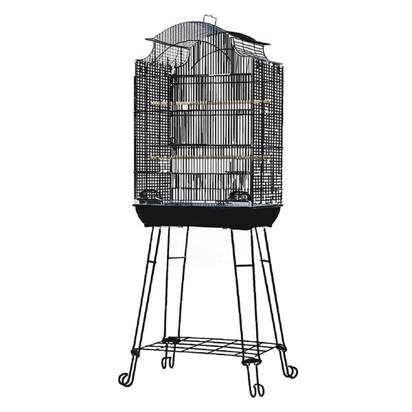Dayang 61X46X143 Cm Ayaklı Kafes Siyah | Kuş Kafesi