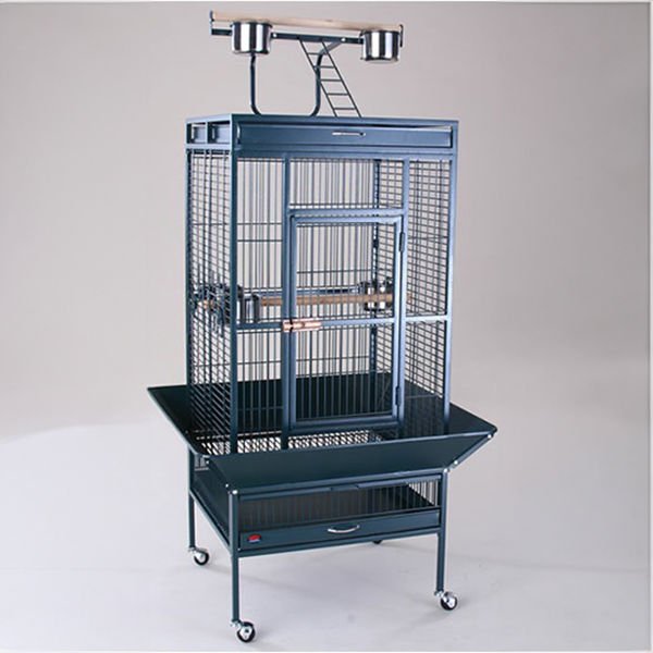 Dayang 61x56x165 Cm Ayaklı Papağan Kafesi Siyah | Kuş Kafesi