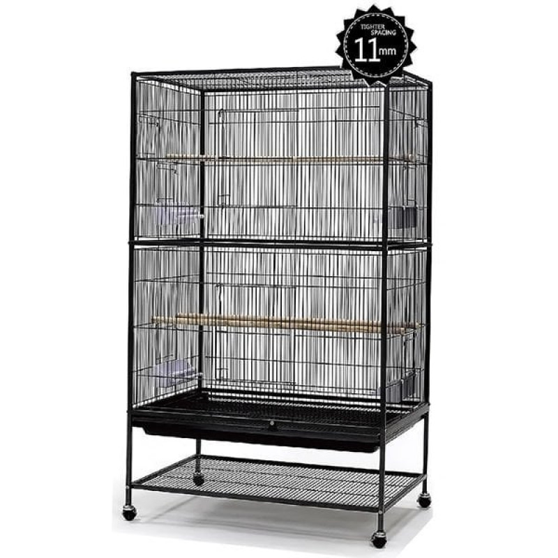 Dayang 79x52x130 Cm Ayaklı Dikdörtgen Kafes Siyah | Kuş Kafesi Dayang 79x52x130 Cm Ayaklı Dikdörtgen Kafes Siyah | Kuş Kafesi