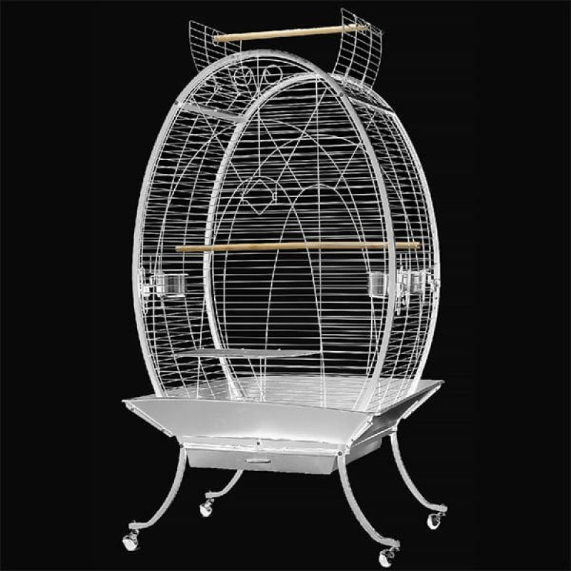 Dayang 89X60X159 Cm Oval Ayaklı Kafes Beyaz | Kuş Kafesi Dayang 89X60X159 Cm Oval Ayaklı Kafes Beyaz | Kuş Kafesi