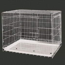 Dayang Metal Köpek Kafesi Beyaz 108x69x77.5 Cm