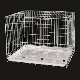 Dayang Metal Köpek Kafesi Beyaz 78x48x55 Cm