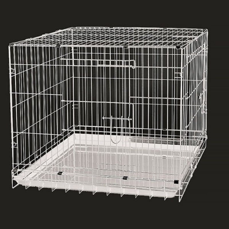 Dayang Metal Köpek Kafesi Beyaz 93x56.5x63.5 Cm