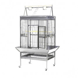 Dayang Tekerlekli Ayak Açılır Papağan Kafesi Beyaz 102.5x80x172 Cm