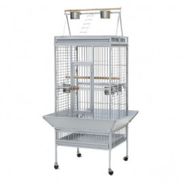 Dayang Tekerlekli Ayak Açılır Papağan Kafesi Beyaz 61x56x168 Cm