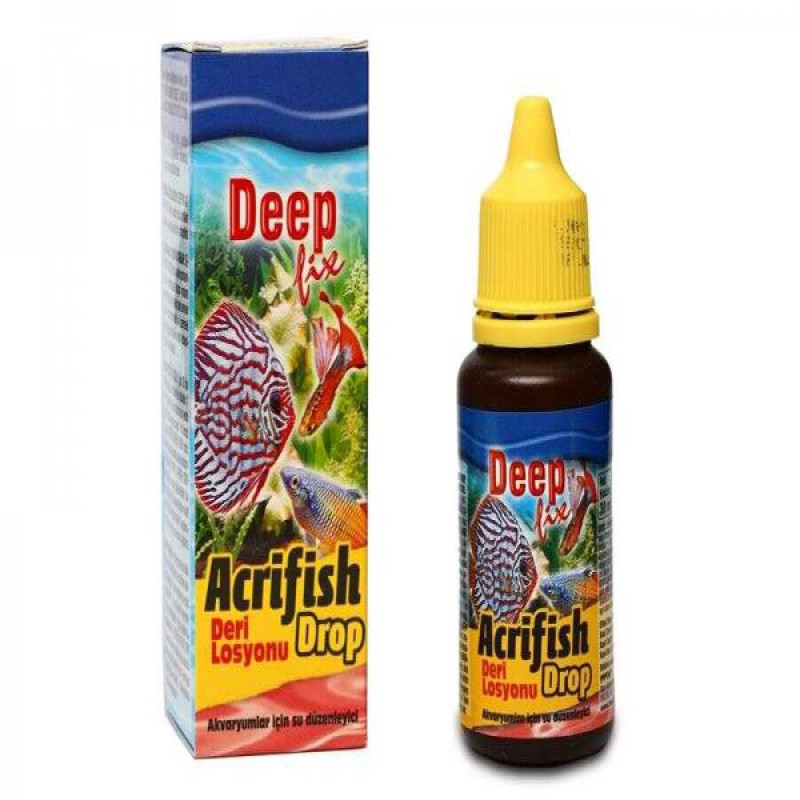 Deep Fix 30 mL Acrifish Drop Mantar ve Parazit Giderici | Balık Vitamini
