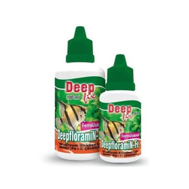 Deep Fix Floramin Demir İçerikli Gübre 50 Ml | Akvaryum Bitki Besini Deep Fix Floramin Demir İçerikli Gübre 50 Ml | Akvaryum Bitki Besini