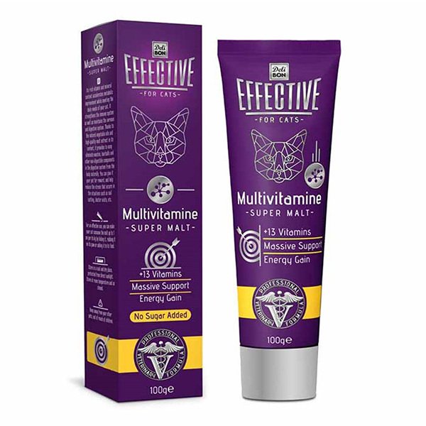 Delibon 100 Gr Effective Malt Katkılı Multivitamin Macun | Kedi Macunu