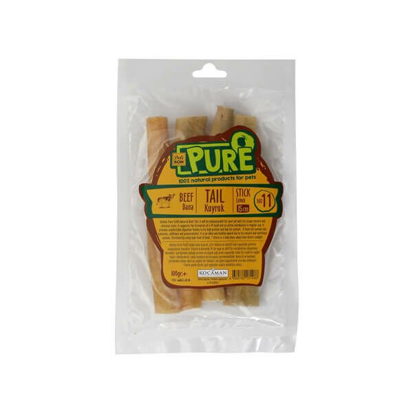 Delibon 100 Gr Kurutulmuş Çubuk Dana Kuyruk 15 Cm | Kurutulmuş Köpek Ödül Maması