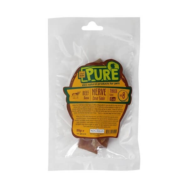 Delibon 100 Gr Kurutulmuş Dana Kalın Ense Sinir 15 Cm | Kurutulmuş Köpek Ödül Maması