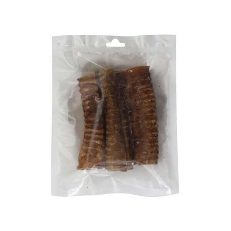 Delibon 100 Gr Kurutulmuş Parça Dana Gırtlak 15 Cm | Kurutulmuş Köpek Ödül Maması