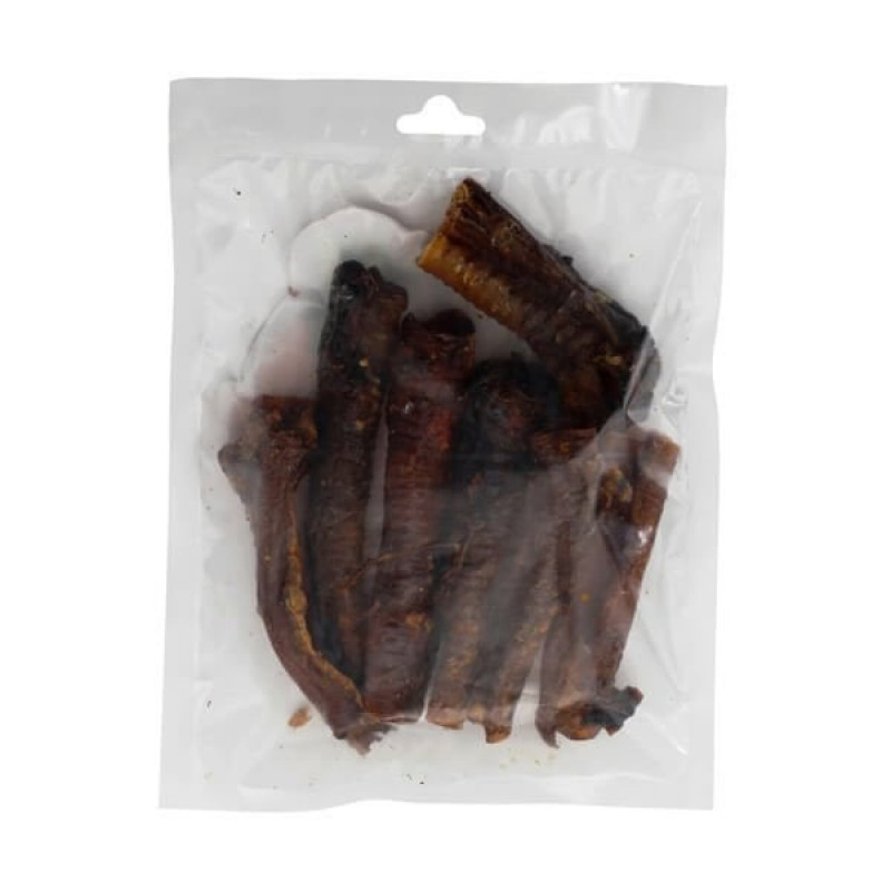 Delibon 100 Gr Kurutulmuş Parça Kuzu Gırtlak 15 Cm | Kurutulmuş Köpek Ödül Maması