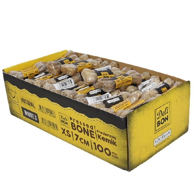 Delibon 100'lü Box Natural Press 7 Cm | Köpek Kemik Ödül Maması Delibon 100'lü Box Natural Press 7 Cm | Köpek Kemik Ödül Maması