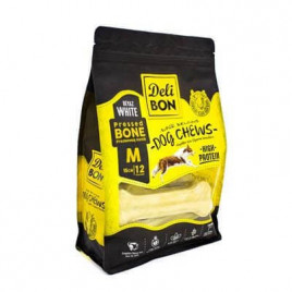 Delibon 12'li Deri Pres Kemik 15 Cm M Boy Beyaz Delibon 12'li Deri Pres Kemik 15 Cm M Boy Beyaz