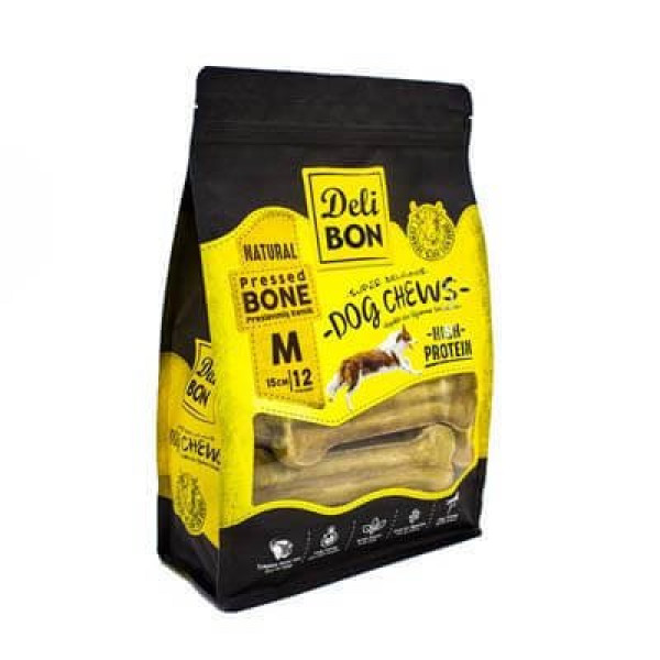 Delibon 12'li Deri Pres Kemik 15 Cm M Boy Natural