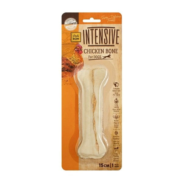Delibon 15 Cm Intensive Tavuk | Köpek Kemik Ödül Maması