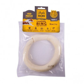 Delibon 15 Cm Sığır Derisi Halka Beyaz | Kurutulmuş Köpek Ödül Maması Delibon 15 Cm Sığır Derisi Halka Beyaz | Kurutulmuş Köpek Ödül Maması