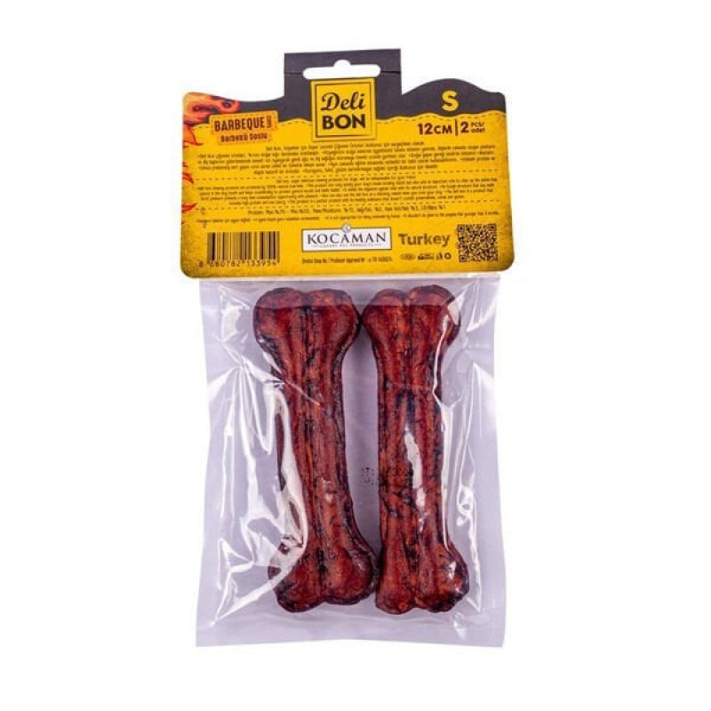 Delibon 2'li S Barbekü Soslu 12 Cm | Köpek Kemik Ödül Maması
