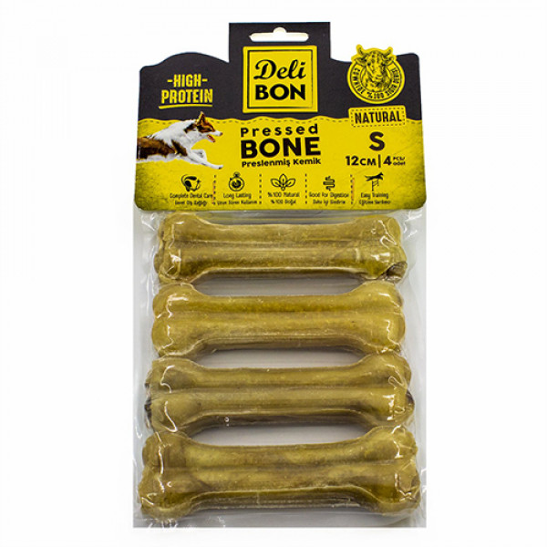 Delibon 4'lü S Deri Pres Kemik 12 Cm Natural