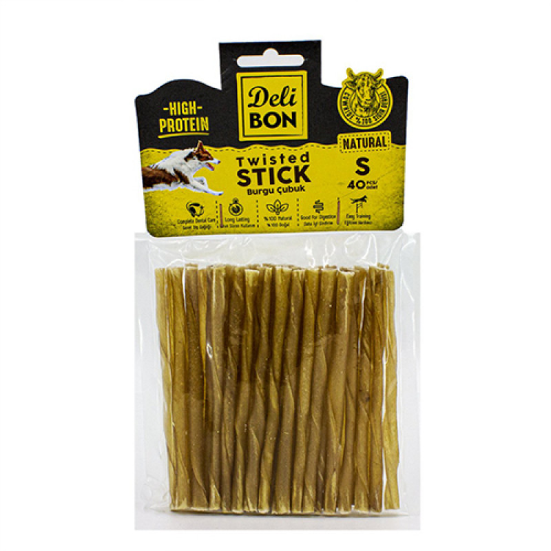 Delibon 40'lı İnce Boy Deri Burgu Çubuk Natural Delibon 40'lı İnce Boy Deri Burgu Çubuk Natural