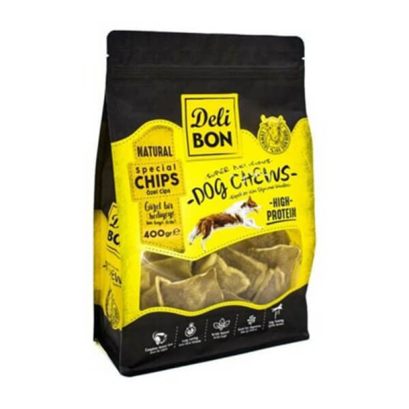 Delibon 400Gr Deri Cips Torba Naturel | Köpek Atıştırmalık Ödül Maması Delibon 400Gr Deri Cips Torba Naturel | Köpek Atıştırmalık Ödül Maması