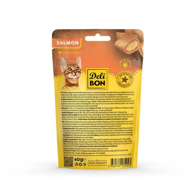 Delibon 60 Gr Chrunchy Somon | Köpek Atıştırmalık Ödül Maması