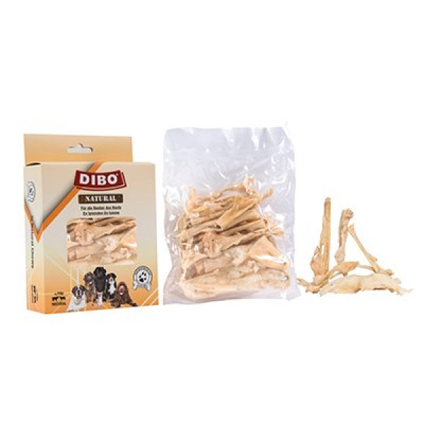 Dibo 100 Gr Kurutulmuş Kuzu Kelle Deri̇si̇ Beyaz | Kurutulmuş Köpek Ödül Maması