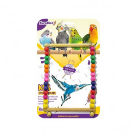 EuroBirdBoncukluKareSalıncakRenkli|KuşSalıncağı EuroBirdBoncukluKareSalıncakRenkli|KuşSalıncağı