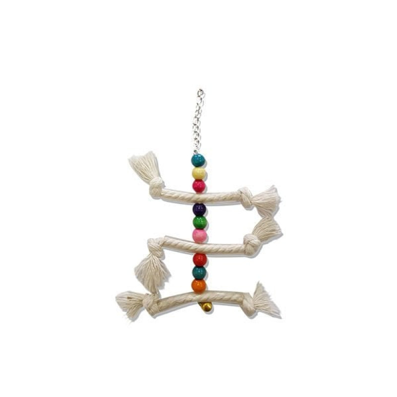 Euro Bird Üçlü İp Merdiven Renkli | Kuş Salıncağı