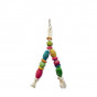 Euro Bird V Şeklinde Boncuklu Oyuncak Renkli M | Kuş Salıncağı