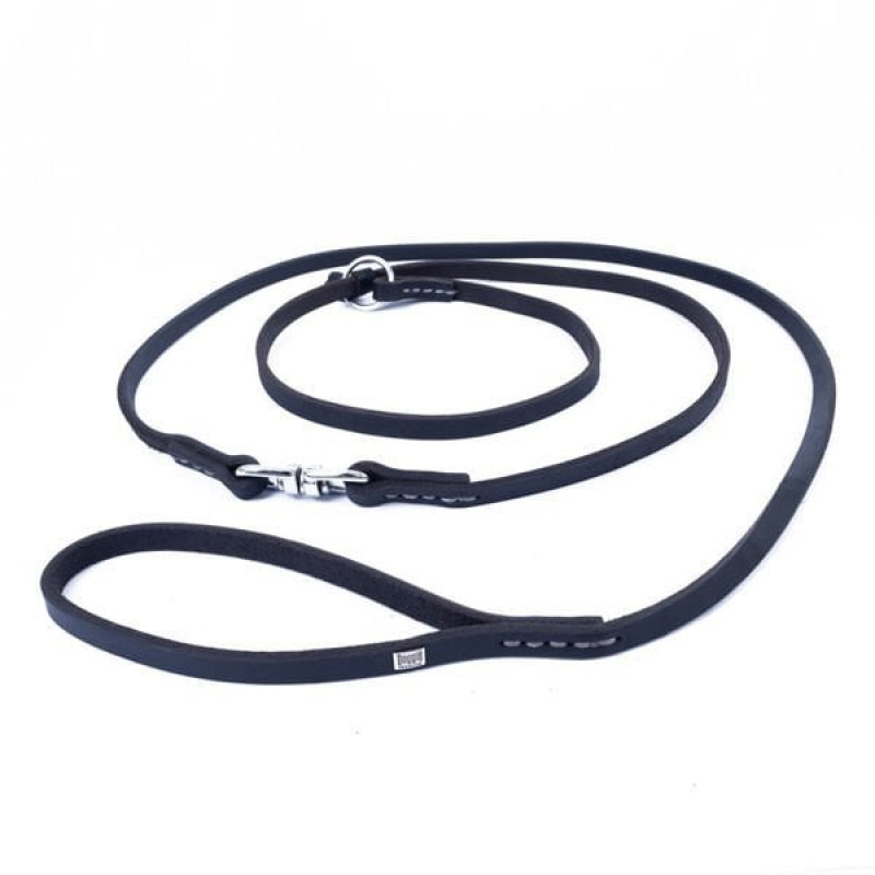 Doggie 1,1x180 Cm Eğitim Boğmalı Yağlı Deri Gezdirme Oil Kahverengi | Köpek Eğitim Tasması