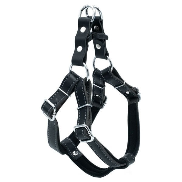 Doggie 1,5x35 40 Cm Konfor Ronin Deri Göğüs Tasması Siyah | Köpek Göğüs Tasması